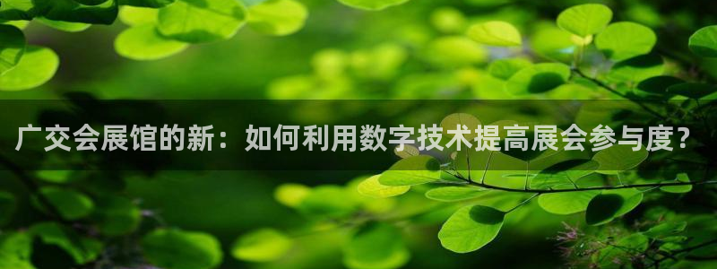 果博公司会员账号开户：广交会展馆的新：如何利用数字技术提高展会参与度？