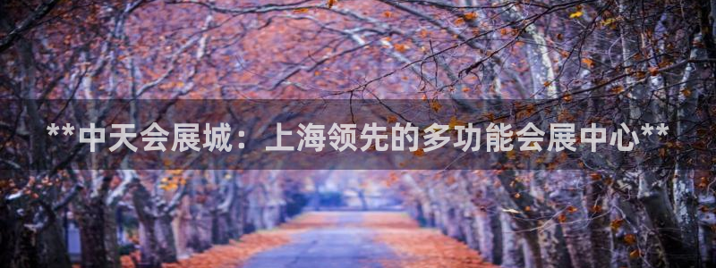 果博公司会员注册账号：**中天会展城：上海领先的多功能会展中心**