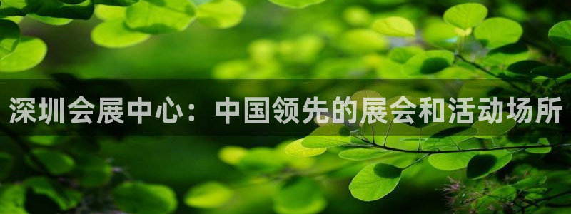 果搏代理：深圳会展中心：中国领先的展会和活动场所